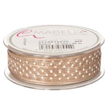 Article Ruban cadeau à pois pour une décoration de mariage élégante et des emballages créatifs, 1,5 cm de large, 20 m de long