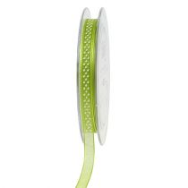 Ruban déco à pois vert 7mm 20m