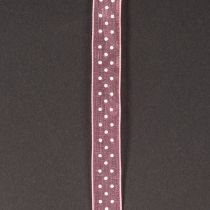 Article Ruban cadeau à pois élégant pour emballages festifs, 1,5 cm de large, 20 m de long