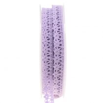 Article Ruban déco crochet lilas 12mm 20m