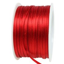 Article Ruban cadeau et décoration 3 mm x 50 m rouge clair