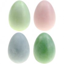 Oeufs de Pâques grands couleurs pastel H16cm 4pcs