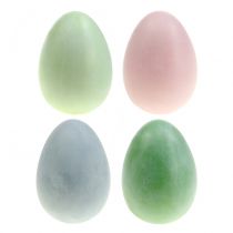 Assortiment d&#39;oeufs de Pâques couleurs pastel H10cm 8pcs