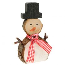 Article Bonhomme de neige Figure à décorer bois 10cm 9 St