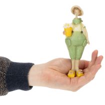 Article Figurines décoratives décoration de table de jardinier été vert jaune 16,5×5,5cm 2pcs