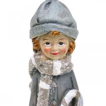 Article Figurines déco hiver figurines enfants filles H19cm 2pcs