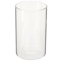 Article Verre décoratif, décoration de table, vase à fleurs incolore Ø9cm H15cm