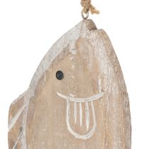 Article Crochet déco poisson en bois 21cm 2pcs
