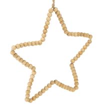 Article Lot de 3 suspensions en bois pour Noël – Cœur, Étoile et Sapin