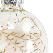 Déco cintre oeuf verre rempli décoration de Pâques à suspendre 5x8cm 6 pièces
