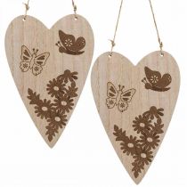 Article Cintre déco bois déco coeur papillon déco 13.5x20cm 6pcs