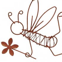 Cintre déco métal abeilles déco cintre rouille 9x6.5cm 6pcs