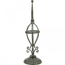 Porte-couronne métal aspect antique, décoration de table shabby chic H51cm