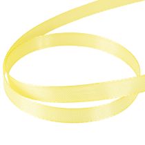 Article Ruban décoratif taffetas ruban cadeau jaune clair 10 mm 50 m
