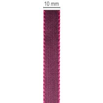 Article Ruban décoratif en tissu taft brillant 10 mm x 50 m couleur baies pour emballage-cadeau