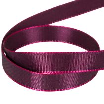 Article Ruban étroit en taffetas 15 mm 50 m couleur Berry pour décorations créatives