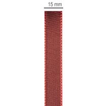 Article Ruban en taffetas bordeaux 15 mm 50 m pour décoration et emballage