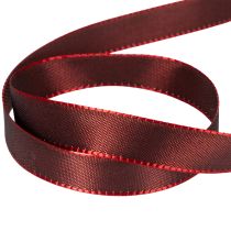 Article Ruban en taffetas bordeaux 15 mm 50 m pour décoration et emballage