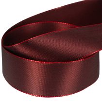 Article Ruban en taffetas rouge bordeaux 40 mm x 50 m pour décoration et emballage cadeau