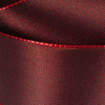 Article Ruban en taffetas rouge bordeaux 40 mm x 50 m pour décoration et emballage cadeau