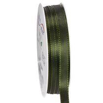 Article Ruban en taffetas vert mousse 10 mm x 50 m pour décoration et emballage