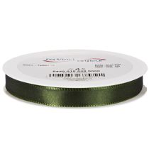 Article Ruban décoratif en taffetas avec bord tissé 15 mm x 50 m vert mousse