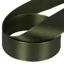 Article Ruban en taffetas brillant vert 25 mm x 50 m pour décoration