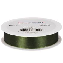 Article Ruban en taffetas brillant vert 25 mm x 50 m pour décoration