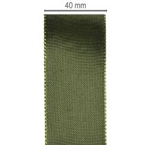 Article Satin ruban en taffetas vert 40 mm 5 m pour emballages cadeaux