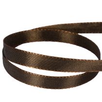 Article Ruban décoratif en taffetas marron 10 mm x 50 m pour emballages et créations