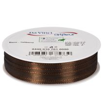 Article Ruban décoratif en taffetas marron 10 mm x 50 m pour emballages et créations