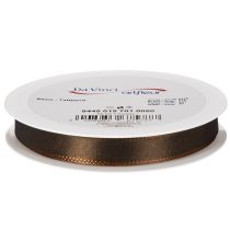 Article Ruban décoratif en taffetas marron 15 mm 10 m pour décoration intérieure