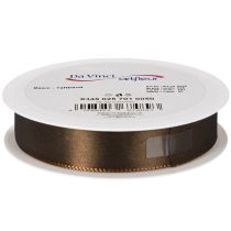 Article Ruban en taffetas marron 25 mm x 50 m pour décoration et emballage