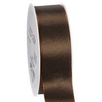 Article Ruban en Taffetas Large Brillant Marron 40mm x 50m