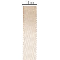 Article Ruban décoratif satin beige 15 mm 50 m