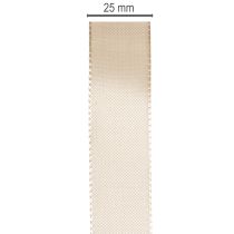 Article Ruban Satin Beige 25mm x 50m