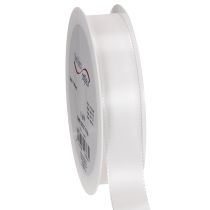 Article Ruban décoratif en polyester blanc 25 mm x 50 m pour décoration et bricolage