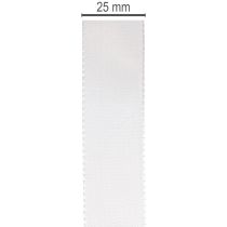 Article Ruban décoratif en polyester blanc 25 mm x 50 m pour décoration et bricolage