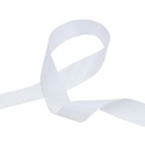 Ruban décoration blanc 40mm 50m