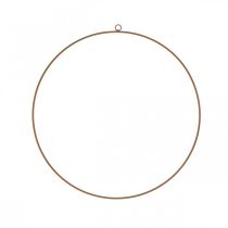 Anneau décoratif métal, anneau métal à suspendre, anneau décoratif patine Ø28cm 4pcs