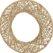 Article Anneaux décoratifs recouverts de jute décoration suspendue décoration bohème naturel Ø38cm 2pcs