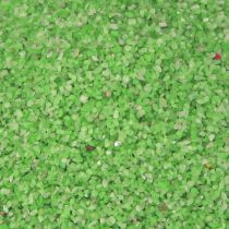 Article Sable décoratif vert fluo, sable coloré 0,5 mm vert fluo 1 kg