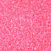 Article Sable décoratif rose, sable artisanal, sable coloré 0,5 mm, rose fluo, 1 kg