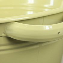 Article Bol décoratif métal vert jaune fleur bol anse Ø33,5cm