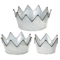 Article Set de trois coupes décoratives en métal en forme de couronne