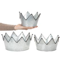 Article Set de trois coupes décoratives en métal en forme de couronne
