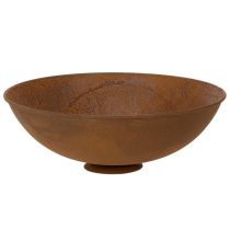 Article Bol décoratif en métal, couleur rouille, style vintage, Ø34cm H12cm