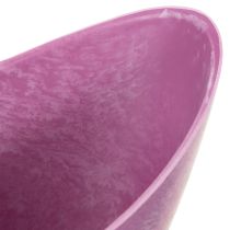 Article Bol décoratif en plastique rose 20 cm x 9 cm H 11,5 cm (1 pièce)
