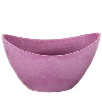 Article Bol décoratif en plastique rose 20 cm x 9 cm H 11,5 cm (1 pièce)