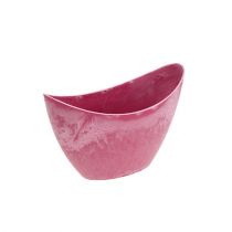Article Bol décoratif plastique rose 20cm x 9cm H11,5cm 1 pièce